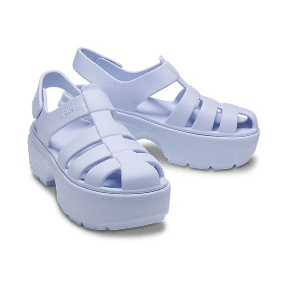 Crocs Stomp Fisherman Platform Sandal in Dreamscape Women's 8 EUC!